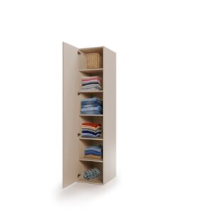Charlie CH-03 Tall Cabinet 50cm, drawer and storage detail — Arte-N bedroom cabinet