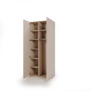 Charlie CH-04 Hinged Wardrobe 100cm - front view with the doors closed