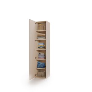 Charlie CH-05 Tall Cabinet 50cm, drawer and storage detail — Arte-N bedroom cabinet