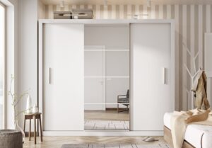 Idea ID-01 Sliding Door Wardrobe 250cm - side profile showing the depth