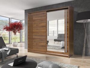 Effect 2 Sliding Door Wardrobe 200cm - close detail of the door finish and handle