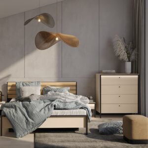 Enna EN-06 Hinged Door Wardrode 251cm in Beige - additional product view