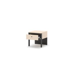 Enna EN-05 Bedside Table 40cm, shown at an angle — Arte-N bedroom cabinet