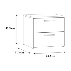 Attalyar Bedside Cabinet (ATTK011), detail view — Arte-N bedroom cabinet
