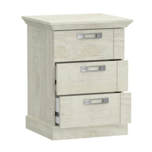 Kashmir 3 Drawer Bedside Cabinet (KSMK113), drawer and storage detail — Arte-N bedroom cabinet