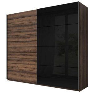 Galaxy Sliding Door Wardrobe in Oak Monastery - front view with the doors closed