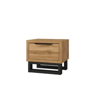 Halle Bedside Table 55cm, shown from the front — Arte-N bedroom cabinet