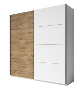 Galaxy Sliding Door Wardrobe in White Matt - additional product view