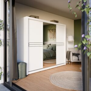 Havana ID-11 Sliding Door Wardrobe 250cm - shown in a bedroom setting, 250cm wide