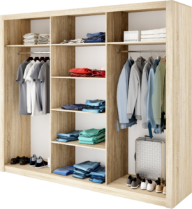 Idea ID-01 Sliding Door Wardrobe 250cm - front view with the doors closed
