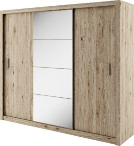 Idea ID-01 Sliding Door Wardrobe 250cm - shown in a bedroom setting, 250cm wide