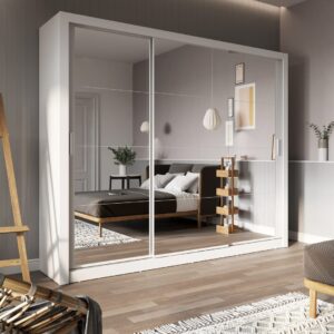 Idea 20 - 3 Sliding Door Wardrobe 250cm - shown in a bedroom setting, 250cm wide