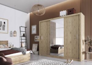 Idea ID-01 Sliding Door Wardrobe 250cm - interior layout with the doors open