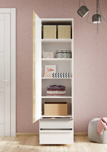 Imola IM-03 Wardrobe, shown at an angle — Arte-N kids wardrobe