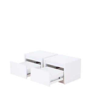 Italia 23 Pair of Bedside Cabinets, shown at an angle — Arte-N bedroom cabinet
