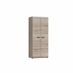 Link Hinged Wardrobe 80cm in Oak Sonoma - shown in a bedroom setting, 80cm wide