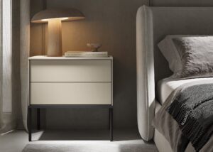Lusso LS-05 Bedside Cabinet, detail view — Arte-N bedroom cabinet