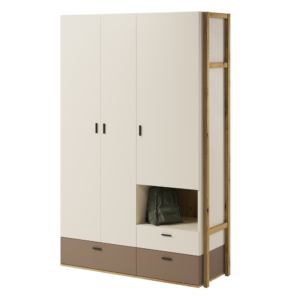 Lenny LY-01 Hinged Wardrobe 135cm, interior layout — Arte-N wardrobe