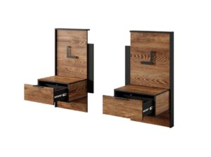 Milton Bedside Tables 49cm [Set Of Two], shown at an angle — Arte-N bedroom cabinet