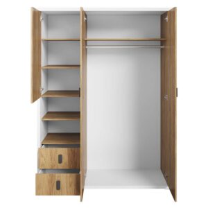 Massi MS-01 Wardrobe 150cm, shown at an angle — Arte-N kids wardrobe