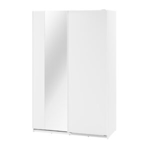 Maxi MX-03 Sliding Door Wardrobe 170cm in White - shown in a bedroom setting, 170cm wide