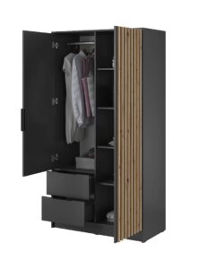 Nelly Hinged Door Wardrobe 105cm [Mirror] - additional product view