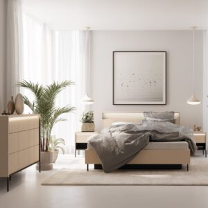 Trend TS-02 Sliding Door Wardrobe 250cm with LED in Beige - additional product view