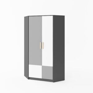 Pok PO-01 Corner Wardrobe, shown from the front — Arte-N kids wardrobe