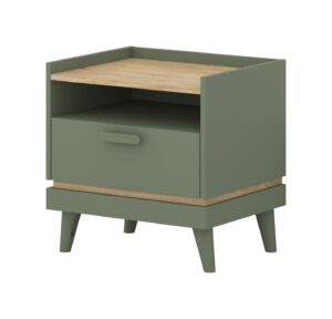 Scandi Bedside Table 50cm, shown from the front — Arte-N bedroom cabinet