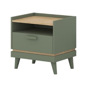 Scandi Bedside Table 50cm, shown from the front — Arte-N bedroom cabinet