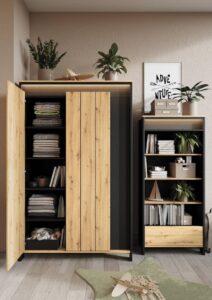 Spot SP-01 Hinged Wardrobe 123cm, interior layout — Arte-N kids wardrobe