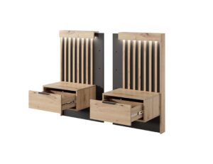 Tally Bedside Tables 51cm [Set Of Two], shown at an angle — Arte-N bedroom cabinet