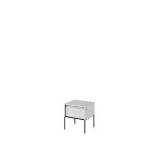 Trend TR-10 Bedside Cabinet 46cm with LED, shown from the front — Arte-N bedroom cabinet