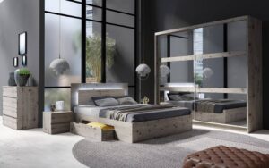 Togo 23 Set of 2 Bedside Cabinets, drawer and storage detail — Arte-N bedroom cabinet