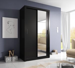 Arti 6 - 2 Sliding Door Wardrobe 120cm - close detail of the door finish and handle