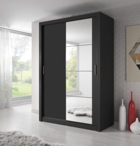 Arti AR-04 Sliding Door Wardrobe 150cm - interior layout with the doors open