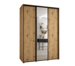 Cannes III Sliding Door Wardrobe 170cm - shown in a bedroom setting, 170cm wide