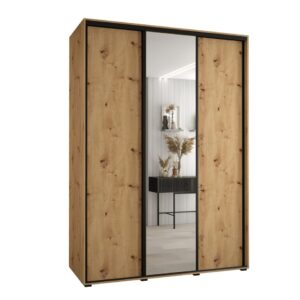 Cannes III Sliding Door Wardrobe 170cm - shown in a bedroom setting, 170cm wide