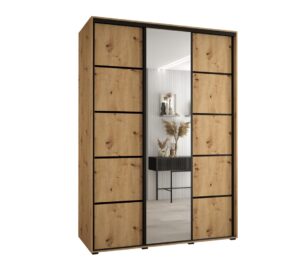 Cannes V Sliding Door Wardrobe 180cm - close detail of the door finish and handle