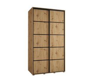 Cannes IV Sliding Door Wardrobe 140cm - shown in a bedroom setting, 140cm wide