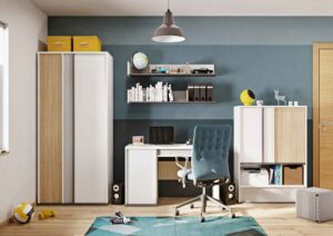 Imola IM-02 Wardrobe, shown at an angle — Arte-N kids wardrobe