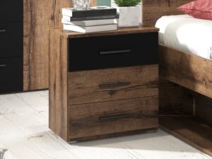 Beta Bedside Cabinet, shown at an angle — Arte-N bedroom cabinet