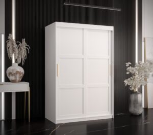 Ramiro I Sliding Door Wardrobe 120cm - front view with the doors closed