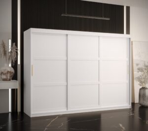 Ramiro I Sliding Door Wardrobe 250cm - front view with the doors closed