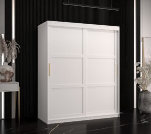 Ramiro I Sliding Door Wardrobe 150cm - front view with the doors closed