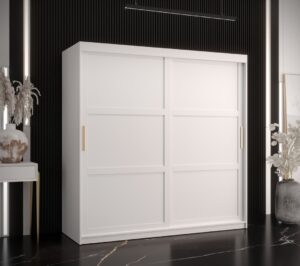 Ramiro I Sliding Door Wardrobe 180cm - front view with the doors closed