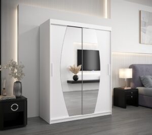 Elypse Sliding Door Wardrobe 150cm - front view with the doors closed