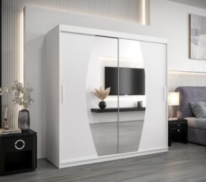 Elypse Sliding Door Wardrobe 200cm - front view with the doors closed