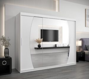 Elypse Sliding Door Wardrobe 250cm - front view with the doors closed
