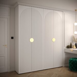 Manhattan I Hinged Door Wardrobe 200cm - front view with the doors closed